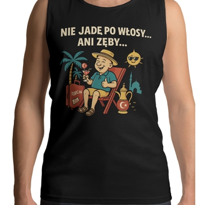 TANK TOP WAKACYJNY  Zęby Włosy Turcja